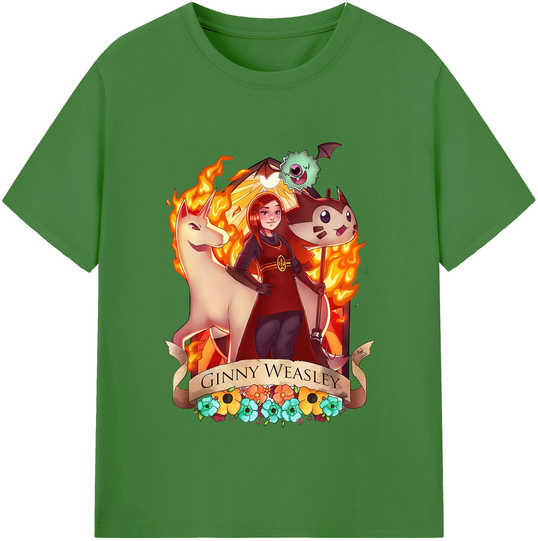 （画像用） Harry Potter ハリー・ポッターシリーズ レディースカジュアルプリントTシャツ（綿100％）